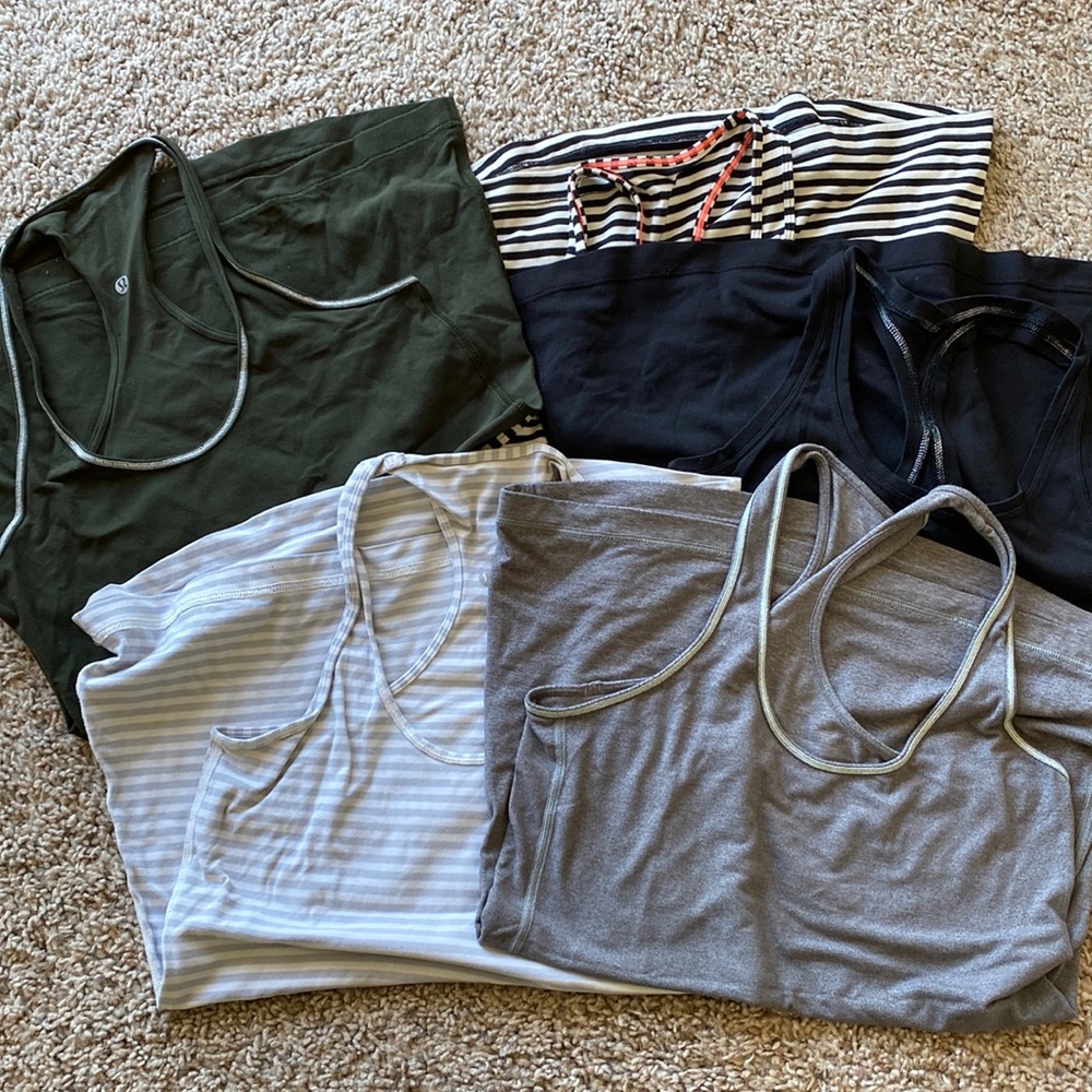 5 Lululemon tanks